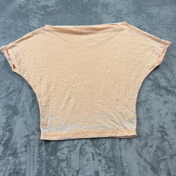 We The Free Tops - Free People We The Free Astrid Burnout Tee in Apricot Womens Size Small